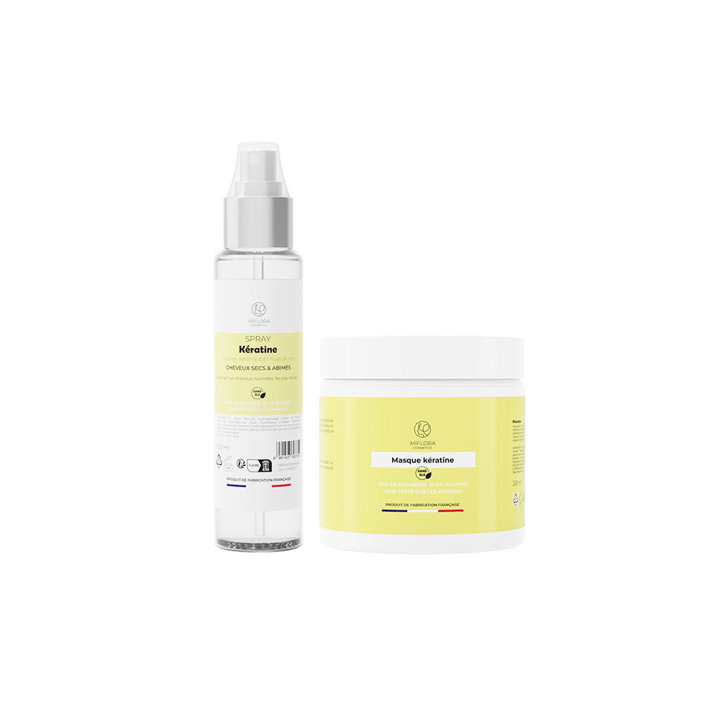 Mini Pack Kératine Découverte – Masque 250 ml + Spray 100 ml