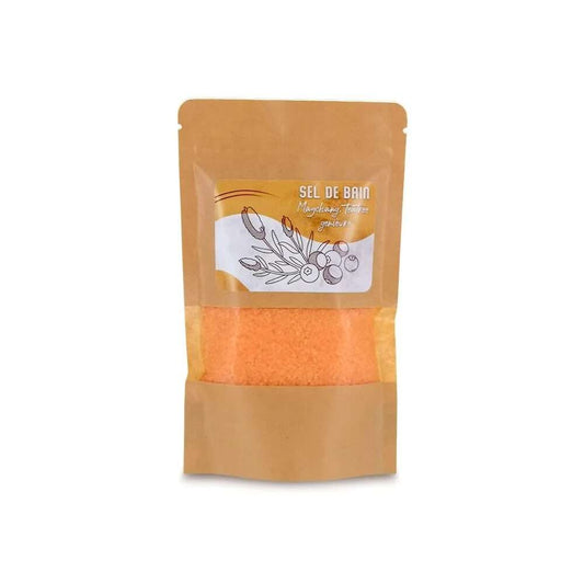 Sels de bain orange – MayChang, TeaTree et Genièvre 250 g