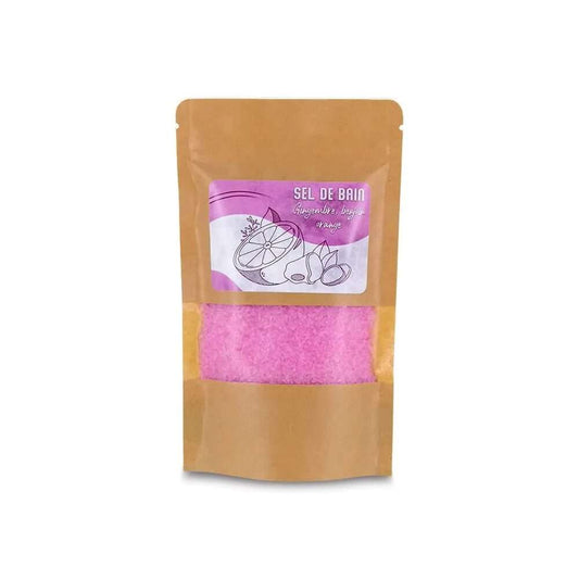 Sels de bain rose – Benjoin, Gingembre et Orange 250 g