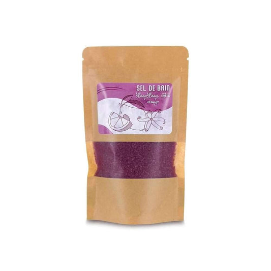 Sels de bain pourpre – YlangYlang, Citron et Orange 250 g